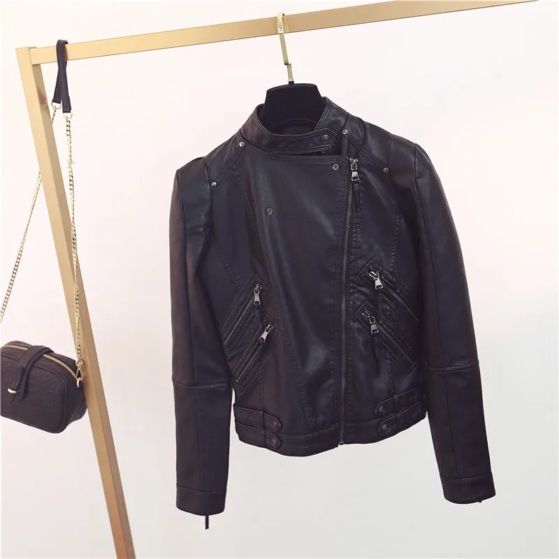 2020 CHA fall women clothing fitaylor official store learher jacket black jacket women leather jacket
2020 CHA fall women clothing fitaylor official store learher jacket black jacket women leather jacket