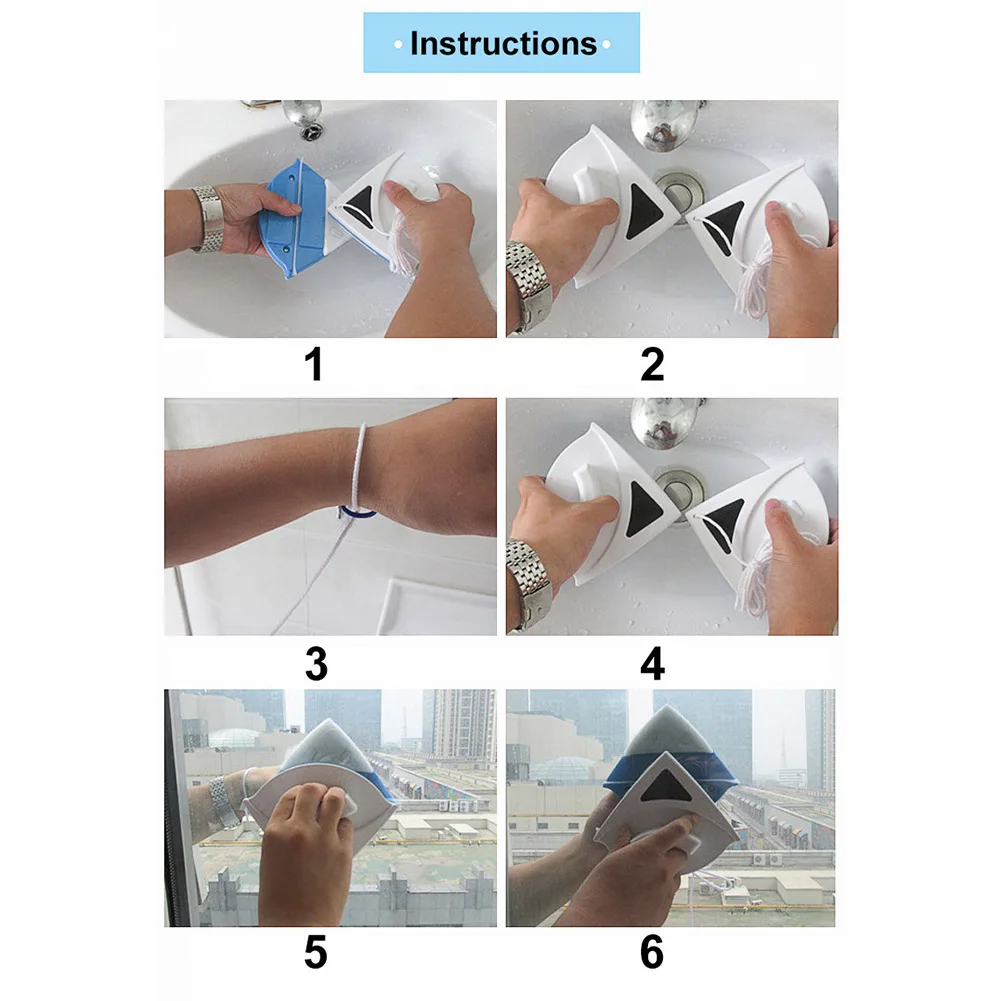 Household Triangle Double Sided Anpro Wash Window Wiper Magnetic Window Cleaning Brush Tool Glass Wipe Brush Scraper Cleaner
Household Triangle Double Sided Anpro Wash Window Wiper Magnetic Window Cleaning Brush Tool Glass Wipe Brush Scraper Cleaner