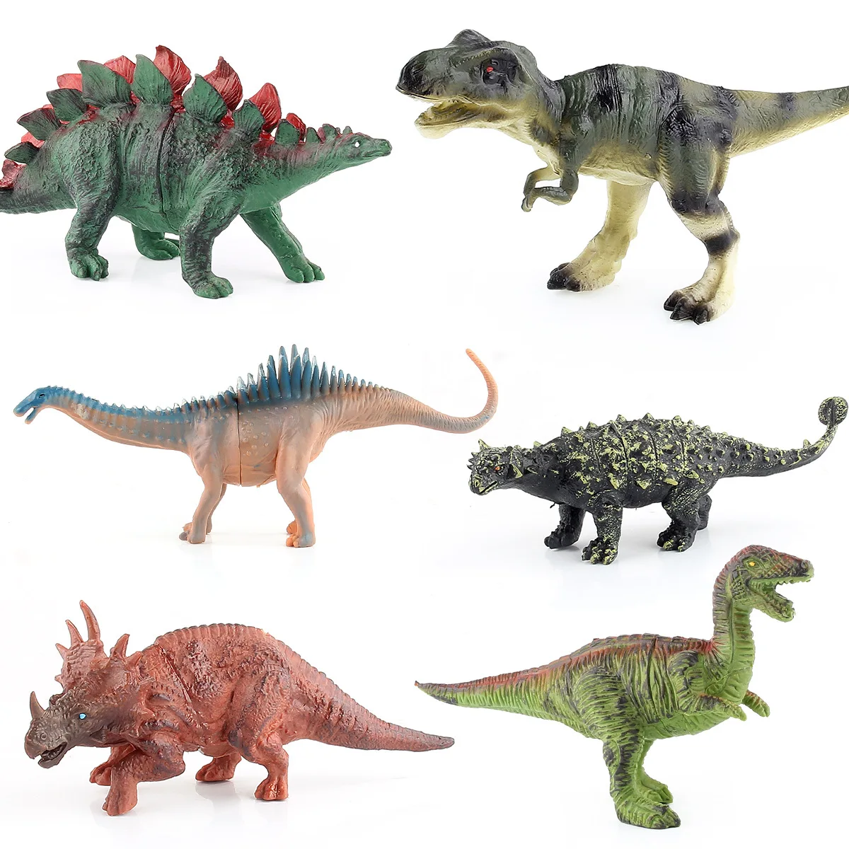 

Wild Animal Dinosaur Model Ornaments Tyrannosaurus Rex Velociraptor Corythosaurus Miniature Decor Action Figures Figurine Toys
