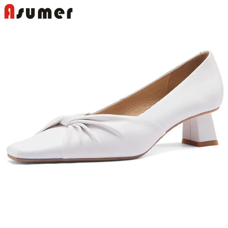 ASUMER 2022 New Arrive Genuine Leather Shoes Women Pumps Pleated Slip On Spring Summer Elegant Party Shoes Women Single Shoes
ASUMER 2022 New Arrive Genuine Leather Shoes Women Pumps Pleated Slip On Spring Summer Elegant Party Shoes Women Single Shoes