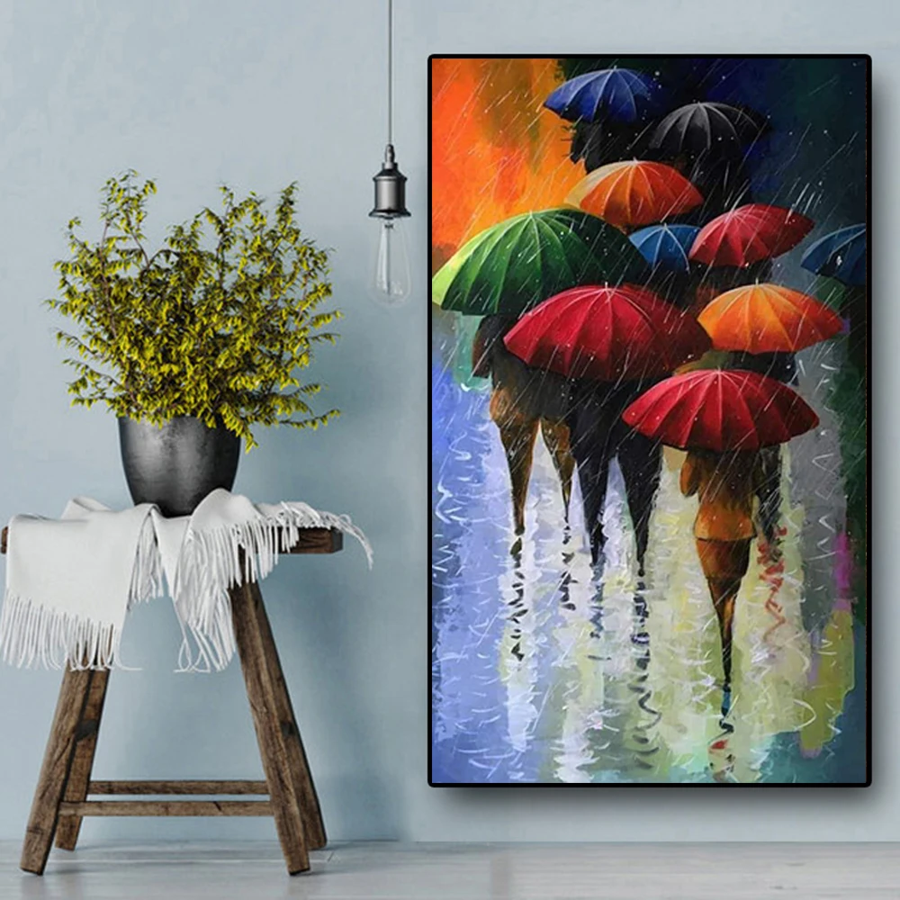 Modern Colored Wall Art Canvas Painting People Holding Umbrellas Picture Poster And Printings Landscape Pictures For Living Room
Modern Colored Wall Art Canvas Painting People Holding Umbrellas Picture Poster And Printings Landscape Pictures For Living Room