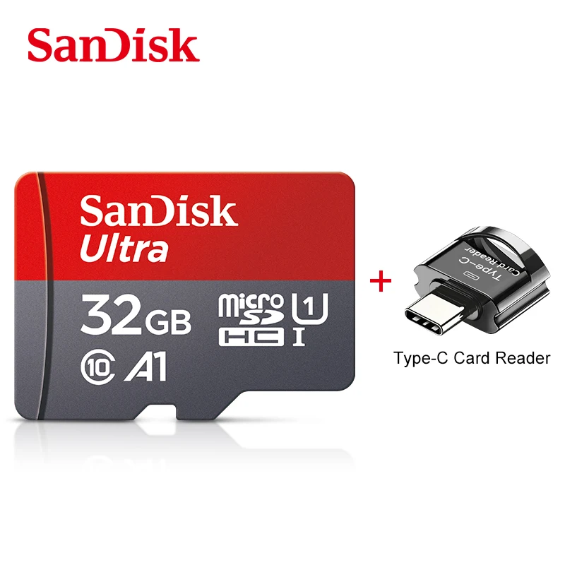 

SanDisk Micro SD Card 64GB 128GB 16GB 32GB Memory Card MicroSD Max 100M/s SDXC/SDHC Uitra TF cards cartao de memoria Type-C