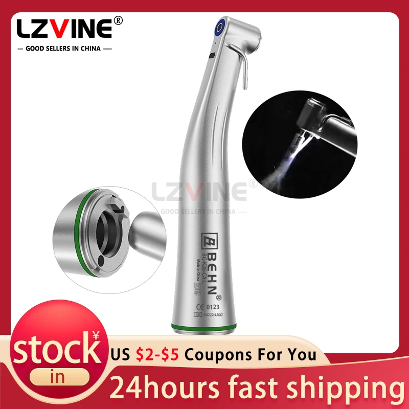 Dentistry Oral surgery dental implant handpiece 20:1 contra angle slow speed handpiece with LED fiber optic for implant motor
Dentistry Oral surgery dental implant handpiece 20:1 contra angle slow speed handpiece with LED fiber optic for implant motor