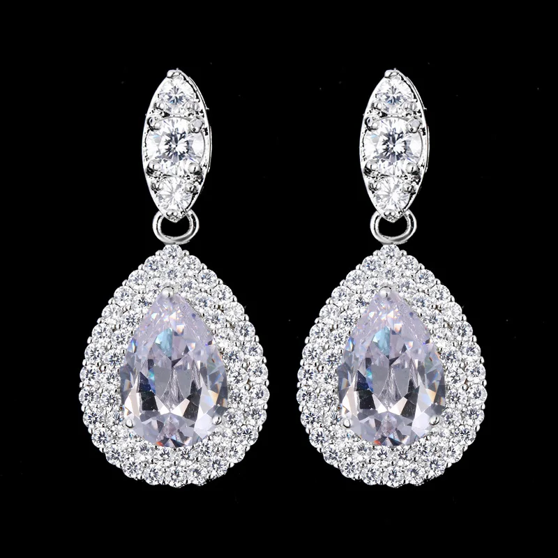 Elegant AAA+ Cubic Zirconia Long Big Crystal Bridal Dangle Drop Earring for Wedding Korean Wedding Jewelry
Elegant AAA+ Cubic Zirconia Long Big Crystal Bridal Dangle Drop Earring for Wedding Korean Wedding Jewelry