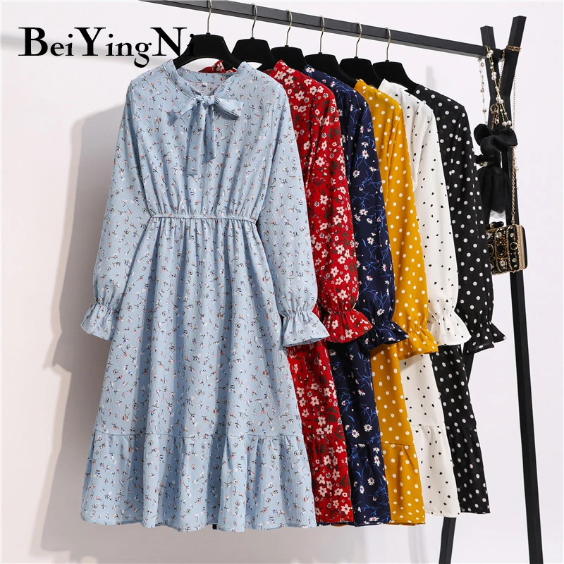 Beiyingni Women Dresses Spring Autumn 2021 Sexy Bow Floral Print Boho Beach Dress Ruffle Long Sleeve A Line Midi Dress Clothing
Beiyingni Women Dresses Spring Autumn 2021 Sexy Bow Floral Print Boho Beach Dress Ruffle Long Sleeve A Line Midi Dress Clothing