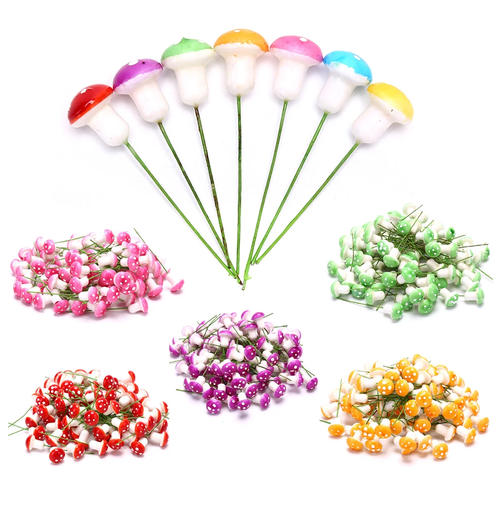 New Artificial Mini Mushroom model Fairy Garden Plant action Figure Miniature Crafts Decorations Stakes Craft 100pcs 
New Artificial Mini Mushroom model Fairy Garden Plant action Figure Miniature Crafts Decorations Stakes Craft 100pcs