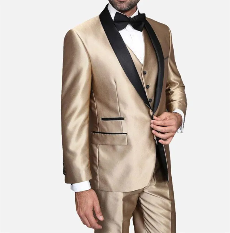 New Arrival Men Suits 3 Pieces Custom Made Groom Tuxedos Shawl Lapel Slim Fit Wedding Suits ( Jacket+Pants+vest)
New Arrival Men Suits 3 Pieces Custom Made Groom Tuxedos Shawl Lapel Slim Fit Wedding Suits ( Jacket+Pants+vest)