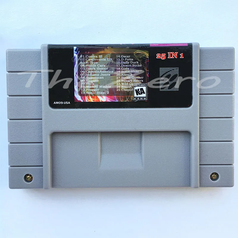 Супер 25 в 1 Набор отверток для 16 бит NTSC игровой консоли картридж против 3 Sonic зубная