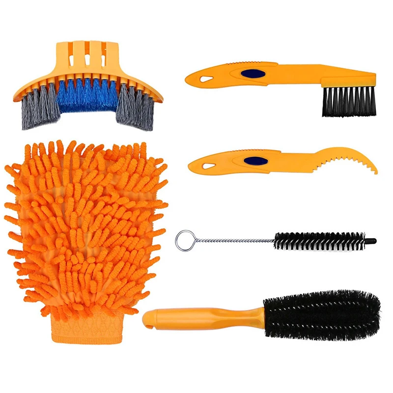 Bicycle Cleaning Brush Set 6 PCS Including Bike Chain Scrubber for Bike Chain Crank Tire Sprocket Hogard
Bicycle Cleaning Brush Set 6 PCS Including Bike Chain Scrubber for Bike Chain Crank Tire Sprocket Hogard