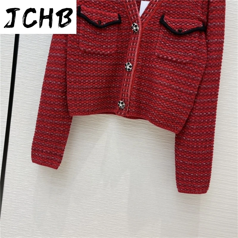 2021 Women Spring 82% Wool Sweater Coat Luxury Brand Knitted Cardigan Single Diamond Button V-neck Slim Short Sweaters Jacket
2021 Women Spring 82% Wool Sweater Coat Luxury Brand Knitted Cardigan Single Diamond Button V-neck Slim Short Sweaters Jacket