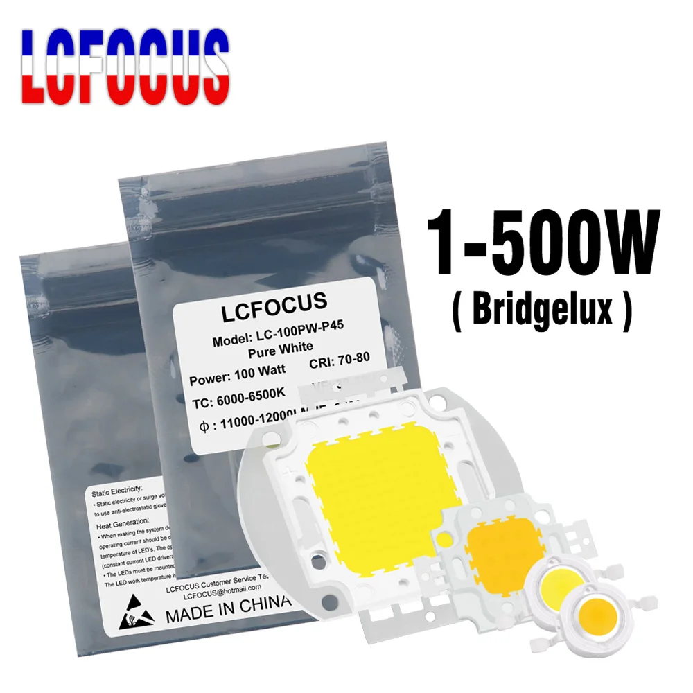 High Power LED Chip 1W 3W 5W 10W 20W 30W 50W 100W 200W 300W 500W COB Diode Warm Natural Pure Cool White Light Matrix Integrated
High Power LED Chip 1W 3W 5W 10W 20W 30W 50W 100W 200W 300W 500W COB Diode Warm Natural Pure Cool White Light Matrix Integrated