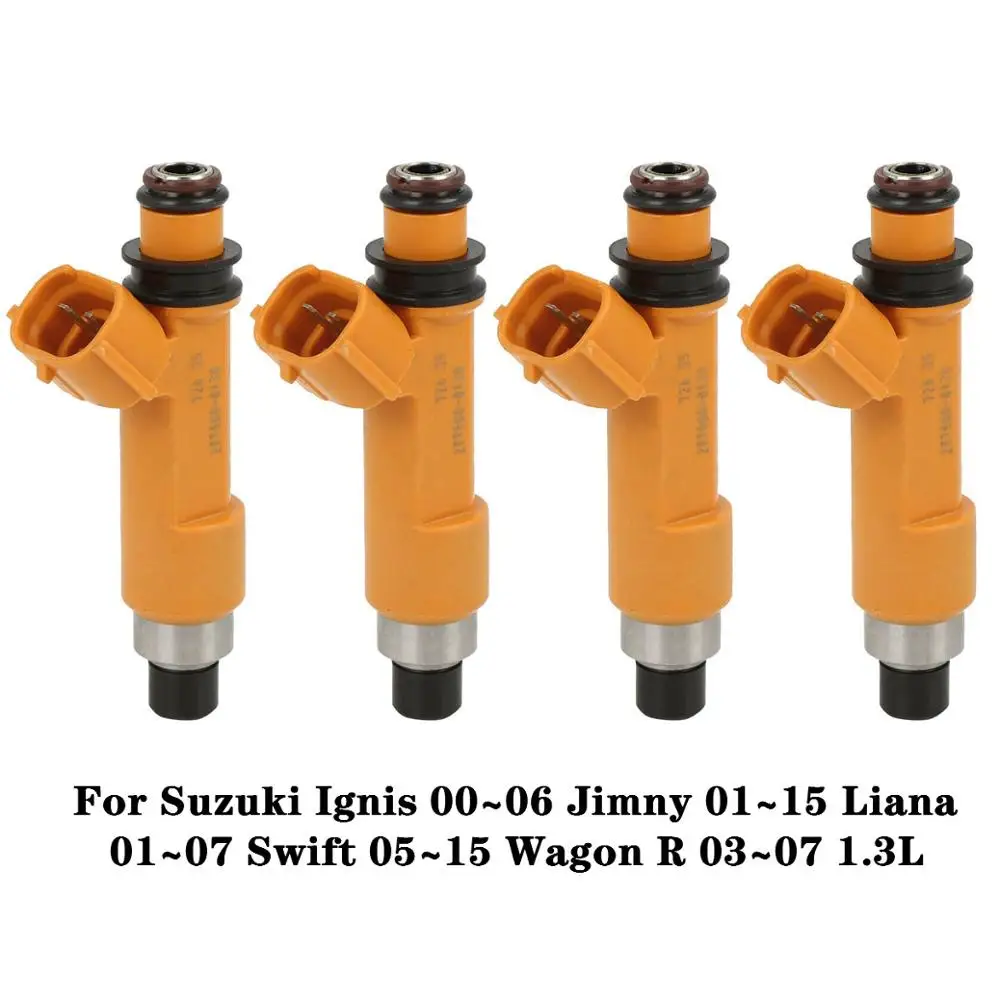 4x NEW fuel injector for Suzuki Ignis 00~06 Jimny 01~15 Liana 01~07 Swift 05~15 Wagon R 03~07 1.3L 297500-0120 15710-86G00
4x NEW fuel injector for Suzuki Ignis 00~06 Jimny 01~15 Liana 01~07 Swift 05~15 Wagon R 03~07 1.3L 297500-0120 15710-86G00