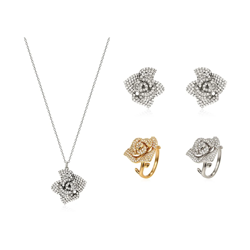 Light luxuryfashionablethree dimensional rose fashionable temperament, clavicle chain ring, female fashion
Light luxuryfashionablethree dimensional rose fashionable temperament, clavicle chain ring, female fashion