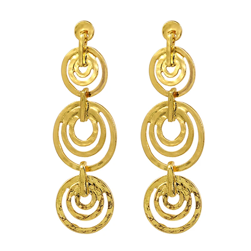 ZHINI New Punk Geometric Round Dangle Earrings for Women Fashion Gold Color Hollow Long Earring Statement Earring Jewelry 2021
ZHINI New Punk Geometric Round Dangle Earrings for Women Fashion Gold Color Hollow Long Earring Statement Earring Jewelry 2021
