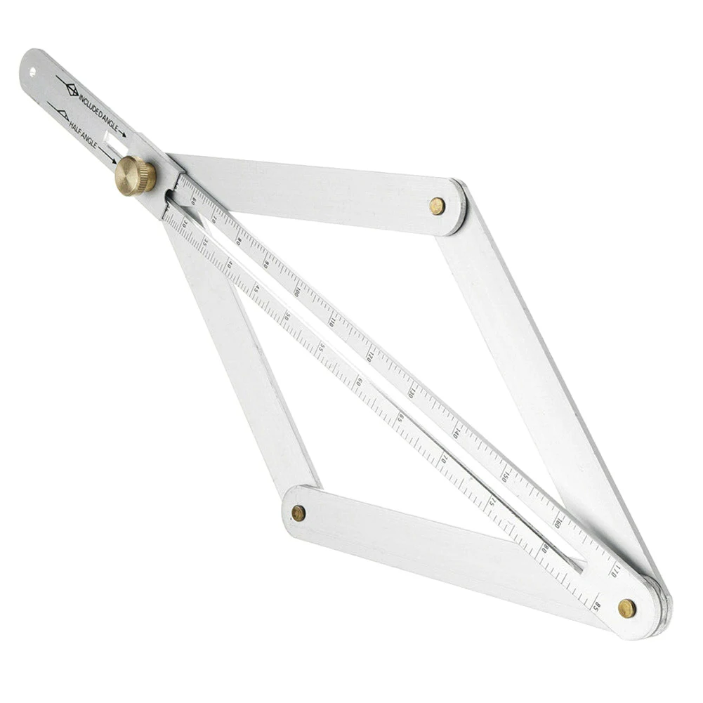 Angle Divider Aluminium Alloy Miter Angle Measuring Ruler Woodworking Flooring Tile Tool
Angle Divider Aluminium Alloy Miter Angle Measuring Ruler Woodworking Flooring Tile Tool