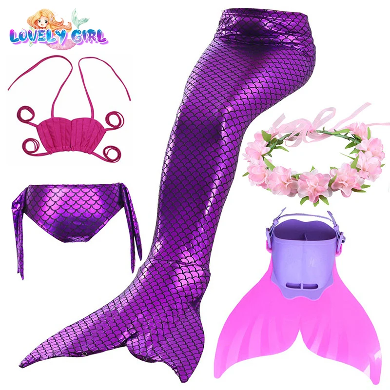 Girl's Mermaid tail With Fins Monofin Flipper Costumes mermaid swimming tails for Kids Children Cosplay Bikini Wear Swimsuits 
Girl's Mermaid tail With Fins Monofin Flipper Costumes mermaid swimming tails for Kids Children Cosplay Bikini Wear Swimsuits
