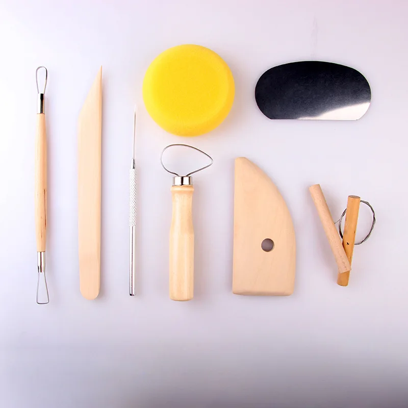 8 Sets Polymer Clay Tools Wooden Pottery Clay Sculpture Ceramic Carving Soft Pottery Tools Handicraft Polymer Clay Cutter Wheel
8 Sets Polymer Clay Tools Wooden Pottery Clay Sculpture Ceramic Carving Soft Pottery Tools Handicraft Polymer Clay Cutter Wheel