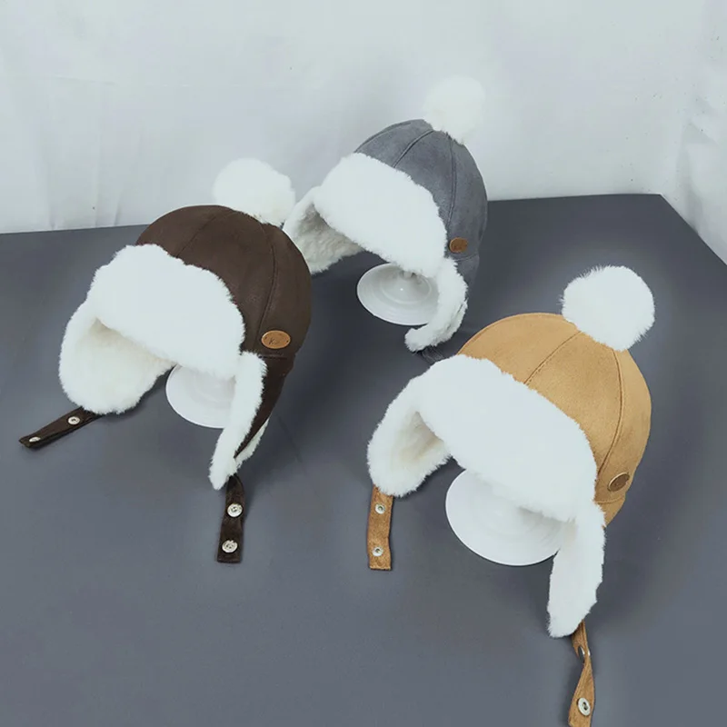 Новинка, шапка для мальчиков и девочек, детская зимняя теплая плюшевая хлопковая шапка, уличная теплая шапочка с помпоном, подарки, шапка, же... 
Новинка, шапка для мальчиков и девочек, детская зимняя теплая плюшевая хлопковая шапка, уличная теплая шапочка с помпоном, подарки, шапка, же...