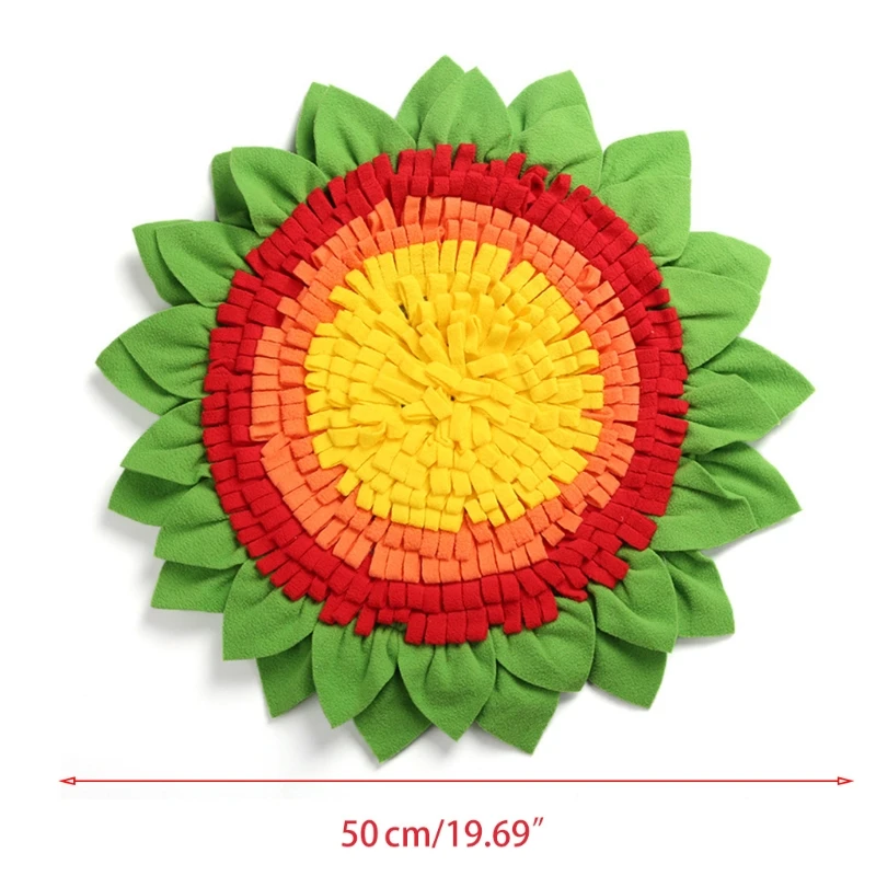 Round Flower Shape Dog Snuffle Feeding Mat Pet Nosework Training Slow Eating Durable Play Pad Washable Cushion Soft Puzzle
Round Flower Shape Dog Snuffle Feeding Mat Pet Nosework Training Slow Eating Durable Play Pad Washable Cushion Soft Puzzle