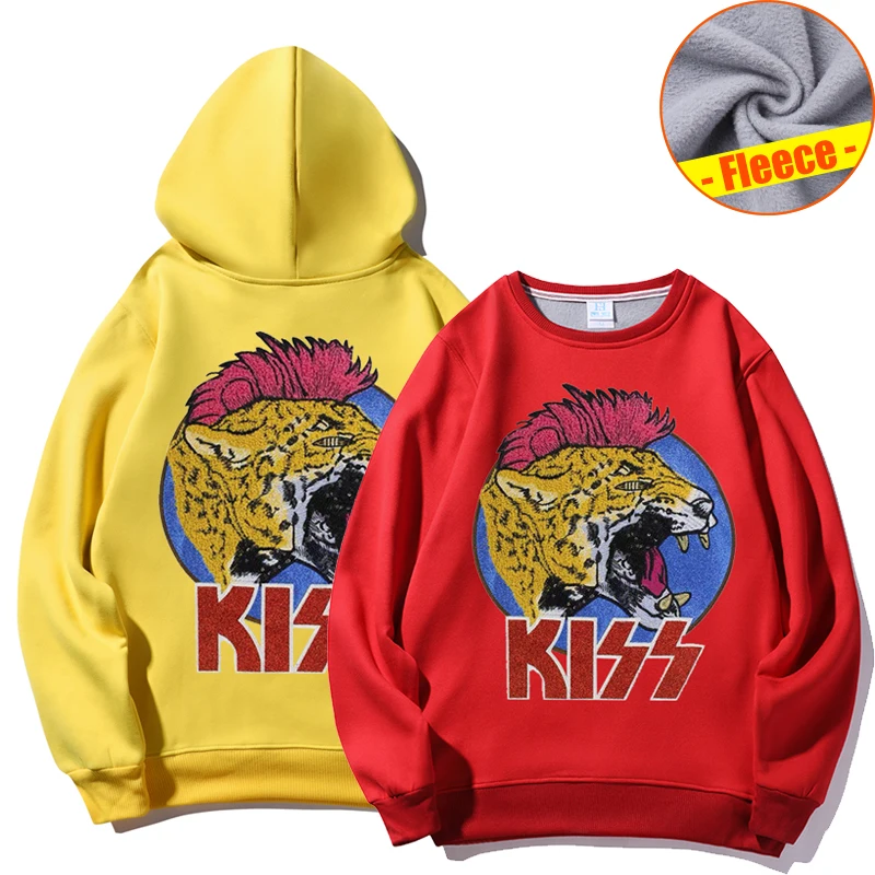 KISS-Tiger Patch Designs Sweatshirts Hoodies Winter Fleece Hoodies Men New Hip Hop Loose Sweatshirts Pullovers Hooded Tops Male
KISS-Tiger Patch Designs Sweatshirts Hoodies Winter Fleece Hoodies Men New Hip Hop Loose Sweatshirts Pullovers Hooded Tops Male