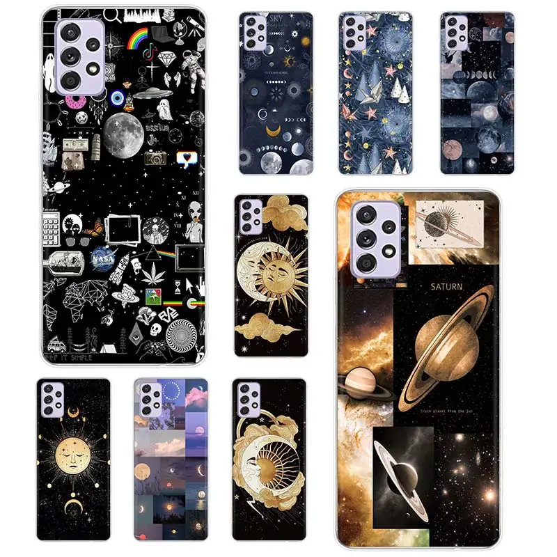 Sun Moon Stars Space Case Funda For Samsung Galaxy A52s A52 A73 A51 A71 A72 A12 A22 A32 A02s A21S A31 A41 A11 A01 5G Cover Coque
Sun Moon Stars Space Case Funda For Samsung Galaxy A52s A52 A73 A51 A71 A72 A12 A22 A32 A02s A21S A31 A41 A11 A01 5G Cover Coque