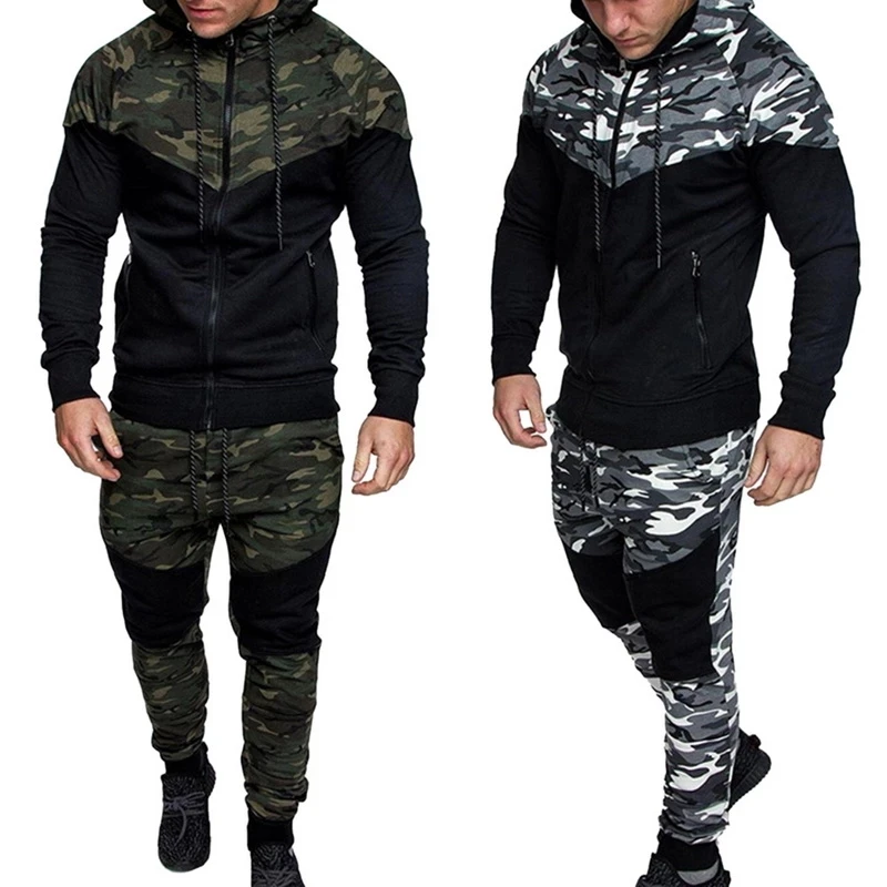 Men's suit printed camouflage suit jacket + pants 2Pc sportswear sportswear hoodie sweatshirt pants + plus size
Men's suit printed camouflage suit jacket + pants 2Pc sportswear sportswear hoodie sweatshirt pants + plus size