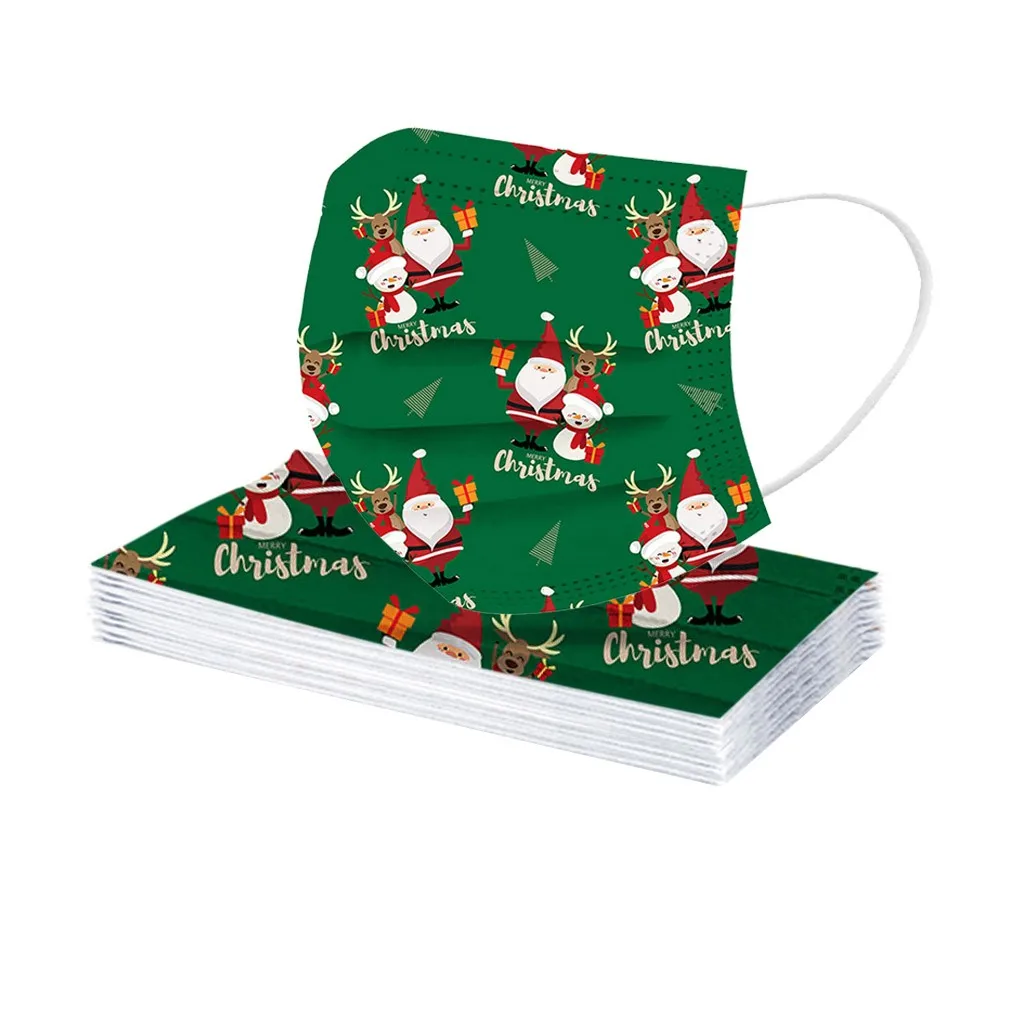 Disposable Unisex Printed Christmas Soft Masks For Adults 3-Layer Masks Within 24 Hours Headband Mask
Disposable Unisex Printed Christmas Soft Masks For Adults 3-Layer Masks Within 24 Hours Headband Mask
