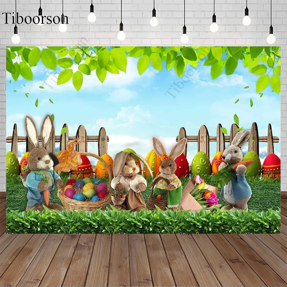 Happy Easter Spring Bunny Fence Flower Backdrop Photocall Lawn Rabbit Color Egg Party Banner Photo Backdrop Photography
Happy Easter Spring Bunny Fence Flower Backdrop Photocall Lawn Rabbit Color Egg Party Banner Photo Backdrop Photography