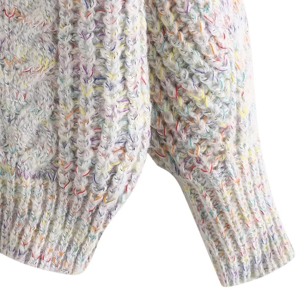 ZAFUL Women Heathered Roll Neck Cable Knit Pullover Sweater Turtleneck Collar Full Sleeves Drop Shoulder Sweaters Autumn Winter 
ZAFUL Women Heathered Roll Neck Cable Knit Pullover Sweater Turtleneck Collar Full Sleeves Drop Shoulder Sweaters Autumn Winter