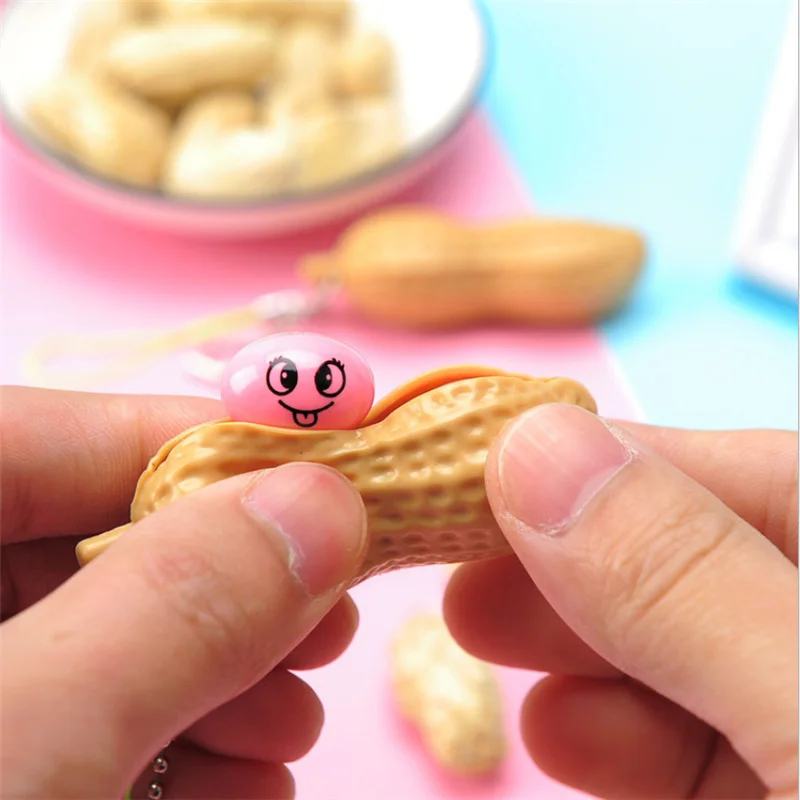 Смешной арахис Edamame Экструзионная музыка снятие стресса маленькие игрушки