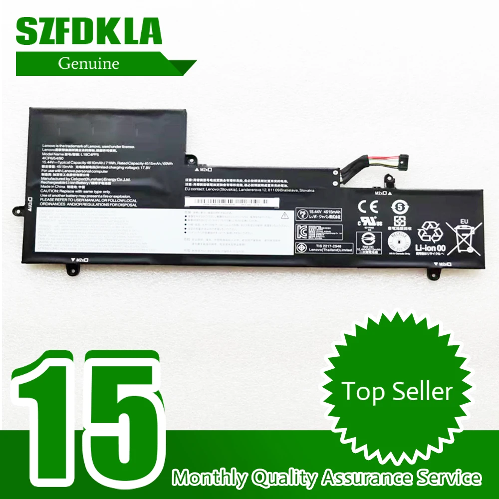 SZFDKLA 15,44 V 71WH новый оригинальный 5B10W65278 5B10W65281 L19C4PF5 SB10W65279 L19M4PF5 Аккумулятор для Lenovo Yoga Series
SZFDKLA 15,44 V 71WH новый оригинальный 5B10W65278 5B10W65281 L19C4PF5 SB10W65279 L19M4PF5 Аккумулятор для Lenovo Yoga Series