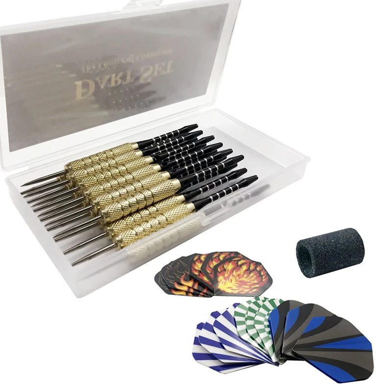 15Pcs 18g Professional Dart Steel Tip Copper Plated Steel Barrel Aluminum Shaft PET Flight Training Dart
15Pcs 18g Professional Dart Steel Tip Copper Plated Steel Barrel Aluminum Shaft PET Flight Training Dart