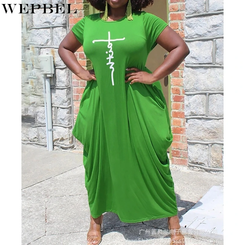 WEPBEL Dress Women's Fashion Printed Pleated Dress Summer Casual Short Sleeve O-Neck Loose Irregular Dress
WEPBEL Dress Women's Fashion Printed Pleated Dress Summer Casual Short Sleeve O-Neck Loose Irregular Dress