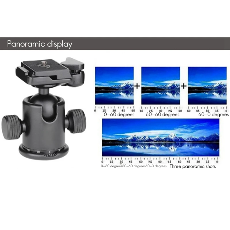 KM-0 Professional Tripod Head Aluminum Alloy Camera Ball Head Panoramic Head Sliding Rail Head Load Capacity 15Kg
KM-0 Professional Tripod Head Aluminum Alloy Camera Ball Head Panoramic Head Sliding Rail Head Load Capacity 15Kg