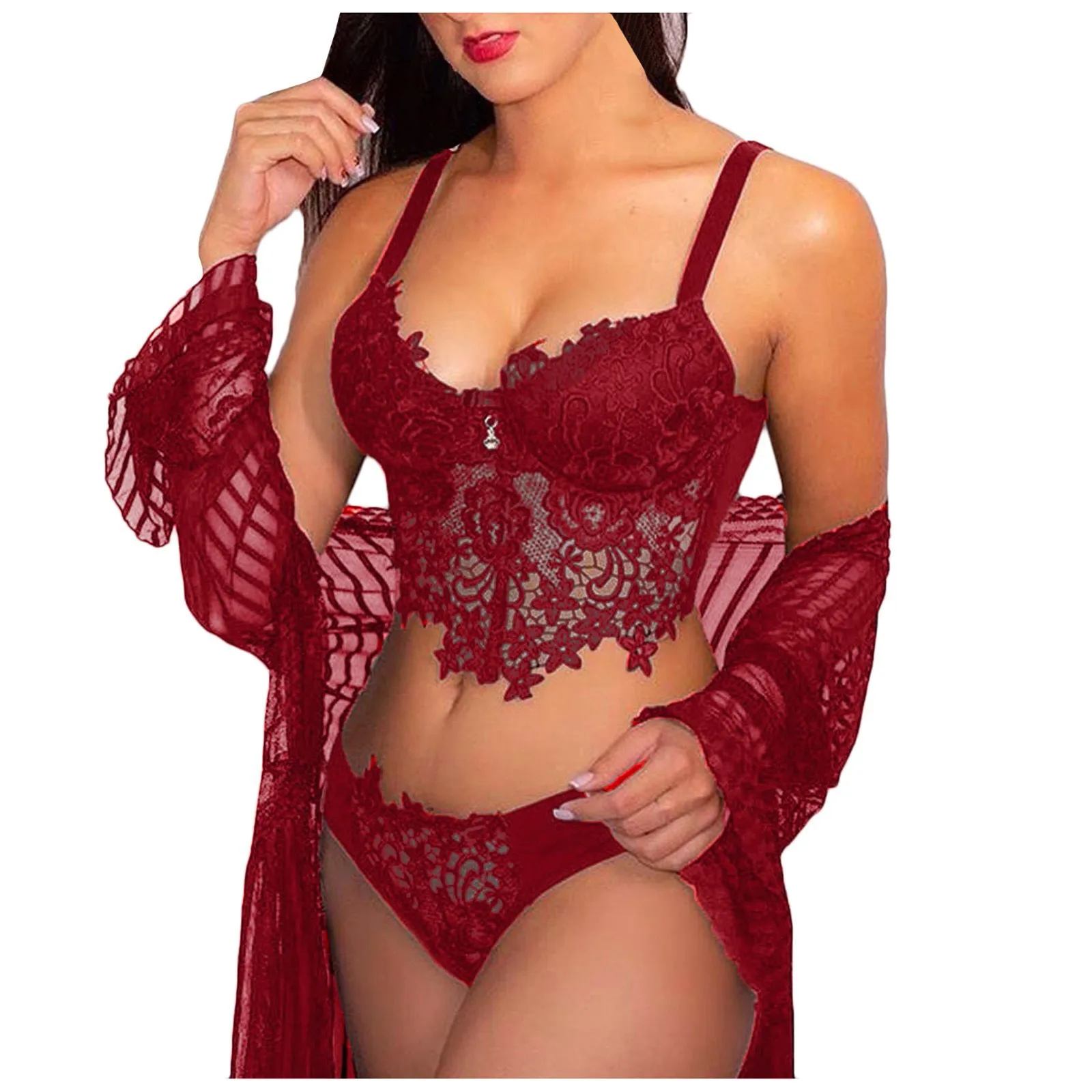 Sexy Women Embroidery Lace Collar Wireless Bra Sexy Lingerie Thong Set Underwear lenceria lingerie femme sexy
Sexy Women Embroidery Lace Collar Wireless Bra Sexy Lingerie Thong Set Underwear lenceria lingerie femme sexy
