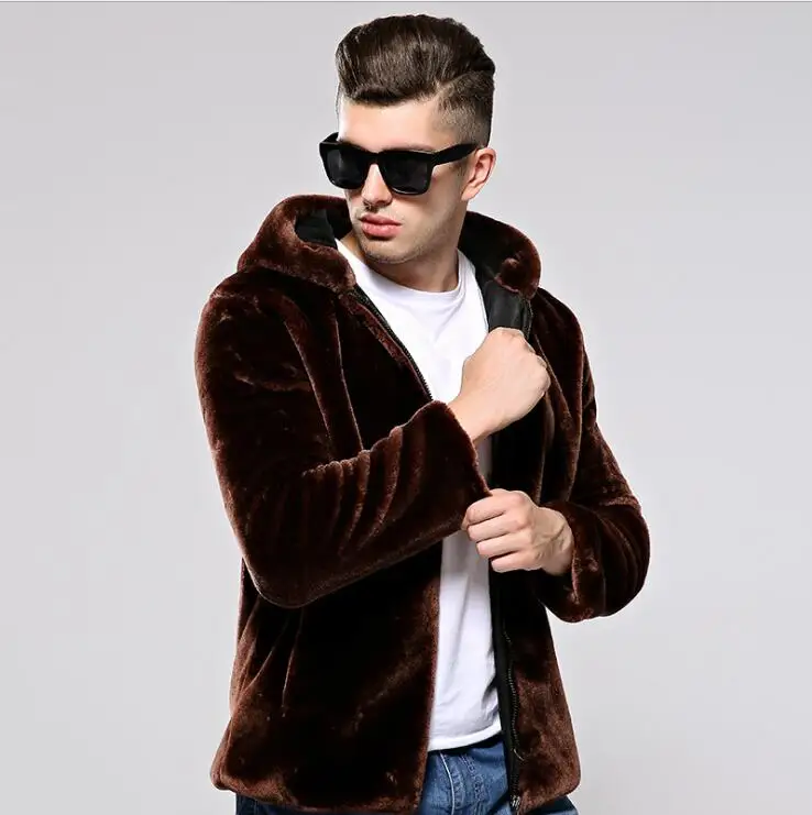 Hooded faux mink fur leather jacket mens warm fur leather coat men loose jackets winter autumn thicken jaqueta de couro fashion
Hooded faux mink fur leather jacket mens warm fur leather coat men loose jackets winter autumn thicken jaqueta de couro fashion