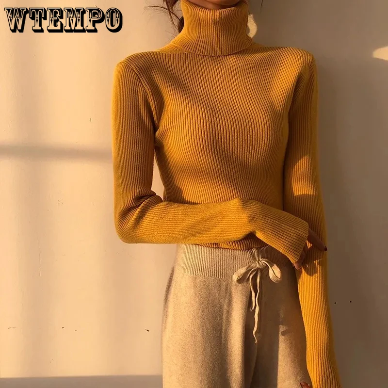 Fashion Turtleneck Sweaters Women 2021 Autumn Winter New Korean Slim Long Sleeve Pullover Knitted Sweater Purple White Jumper 
Fashion Turtleneck Sweaters Women 2021 Autumn Winter New Korean Slim Long Sleeve Pullover Knitted Sweater Purple White Jumper