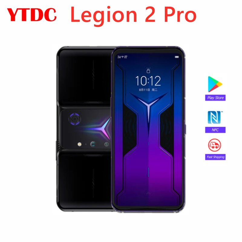 Оригинальная глобальная прошивка Lenovo Легион 2 Pro 5G сотовый телефон Snapdragon888 6 92