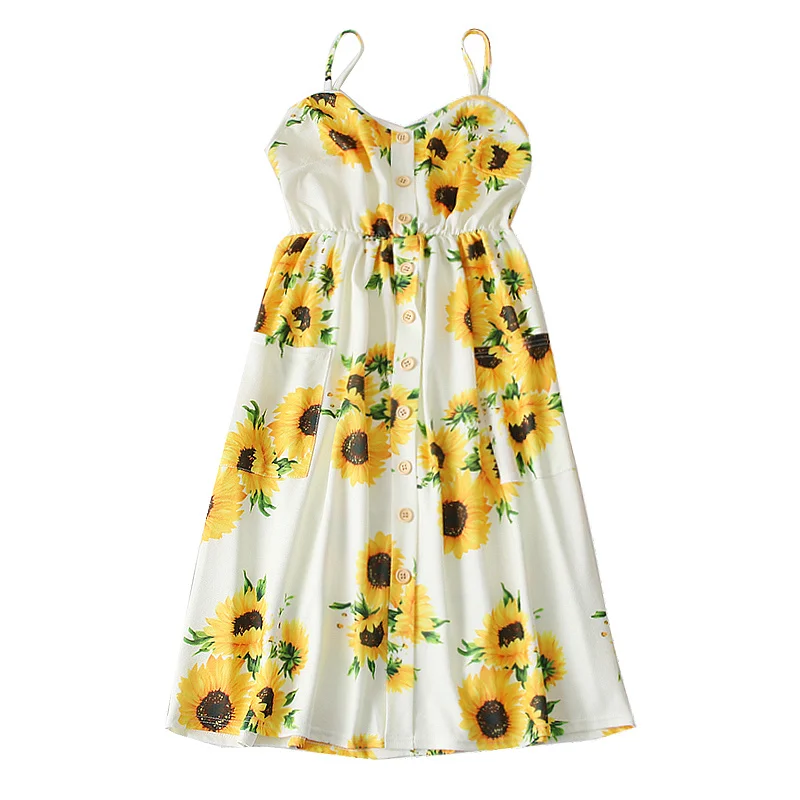 2021 Summer New Fashion All-match Sunflower Floral Print Single-breasted Strapless Tube Top Dress Female
2021 Summer New Fashion All-match Sunflower Floral Print Single-breasted Strapless Tube Top Dress Female