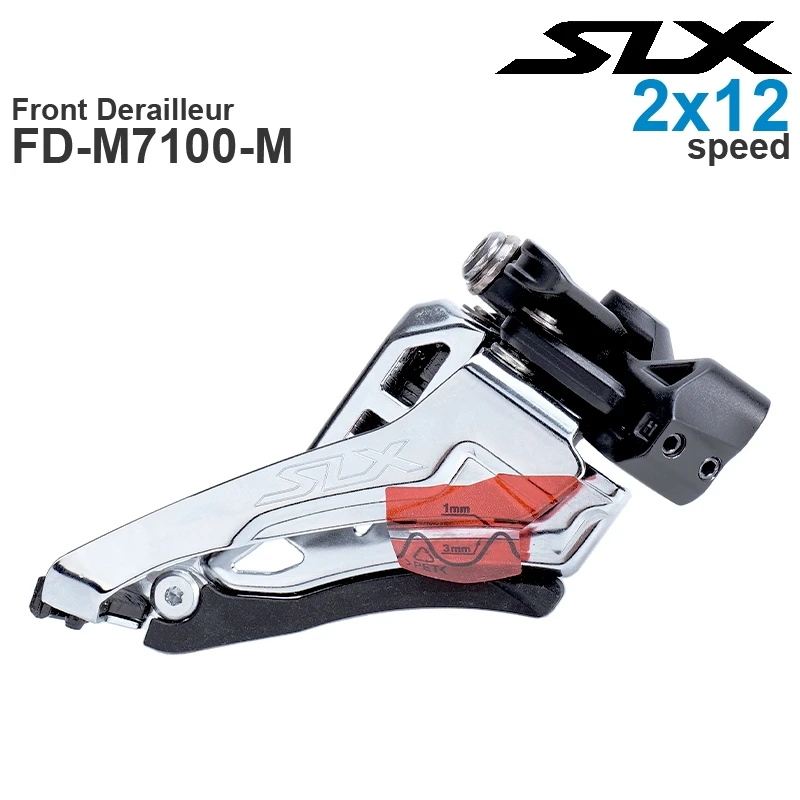 Передний Переключатель скоростей SHIMANO SLX 2x12 задний переключатель боковой