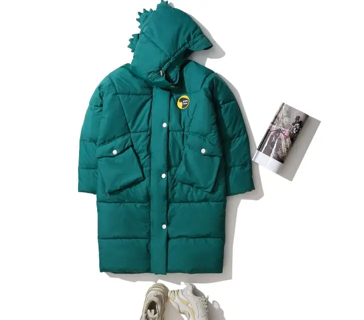 Nice New Women Winter Jacket Hooded Jacket Women Contrast Color Mid-Long New Women Cotton Coat To Knee Dinosaur
Nice New Women Winter Jacket Hooded Jacket Women Contrast Color Mid-Long New Women Cotton Coat To Knee Dinosaur