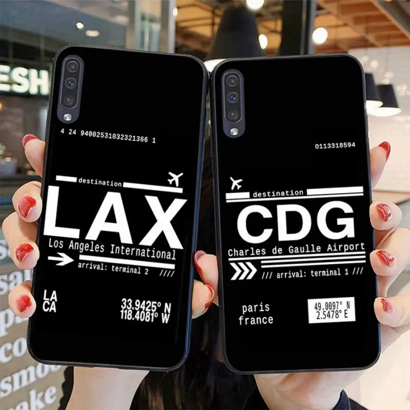 World Airport Code Soft Black Phone Case For Samsung A51 A71 A40 A50 A70 A10 A20 A30 A6 A7 A8 A9
World Airport Code Soft Black Phone Case For Samsung A51 A71 A40 A50 A70 A10 A20 A30 A6 A7 A8 A9