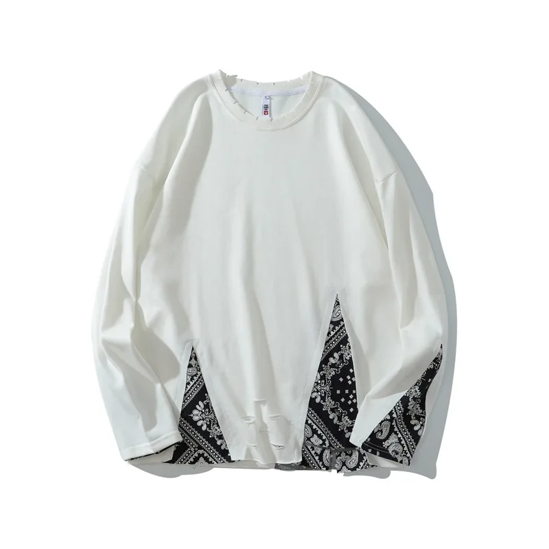 Hip Hop Streetwear Oversized T-shirts Men Cashew Flower Print Patchwork Sweatshirt Men Long Sleeve T Shirts O Neck Couple Tops
Hip Hop Streetwear Oversized T-shirts Men Cashew Flower Print Patchwork Sweatshirt Men Long Sleeve T Shirts O Neck Couple Tops