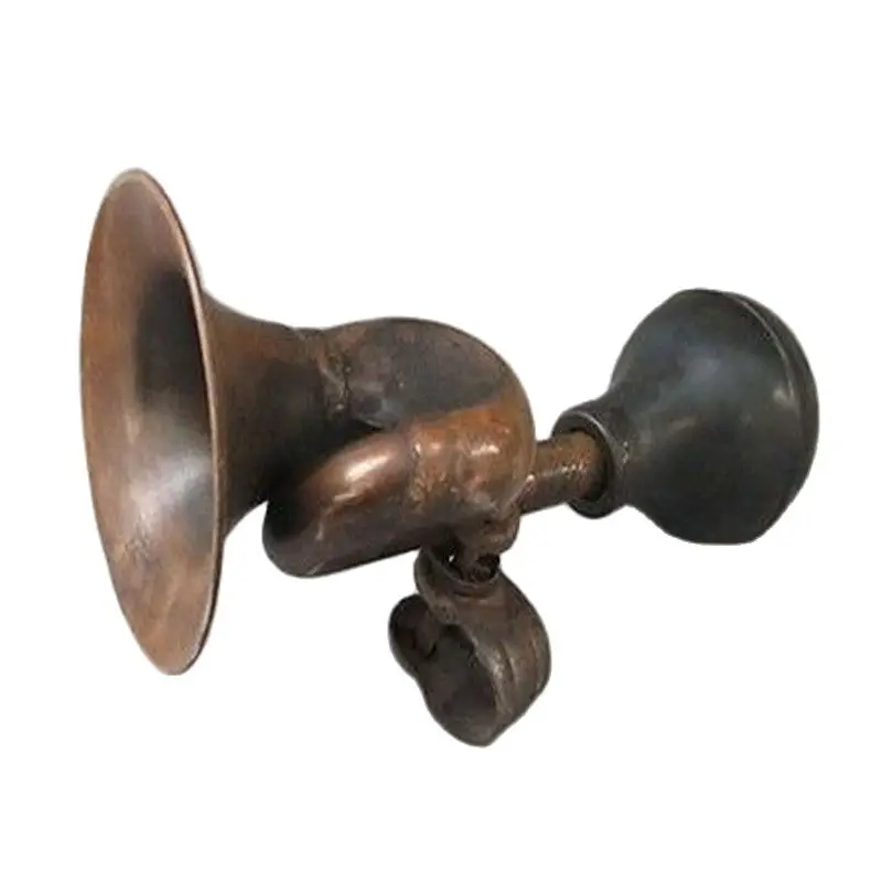 

USEFUL CHINESE OLD BRONZE COLLECTABLE HANDWORK BIKE HORN ORNAMENTS