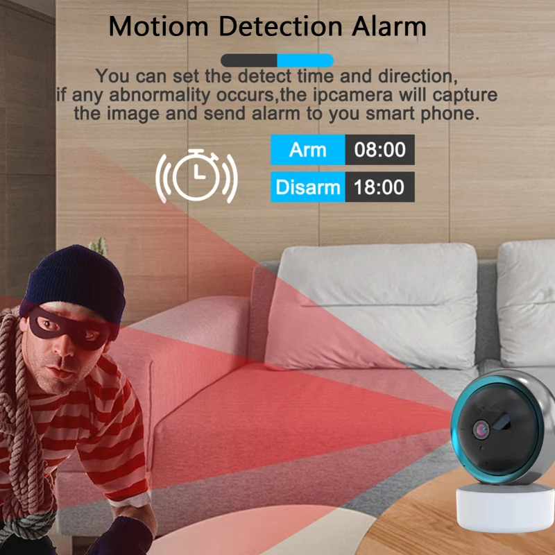 IP Wi-Fi камера для видеонаблюдения с функцией ночного видения | Безопасность и
