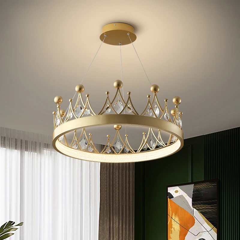 Postmodern Living Room Decoration Pendant Lamp Bedroom Hanging Light Creative Dining Room LED Crown Pendant Light Laurels
Postmodern Living Room Decoration Pendant Lamp Bedroom Hanging Light Creative Dining Room LED Crown Pendant Light Laurels