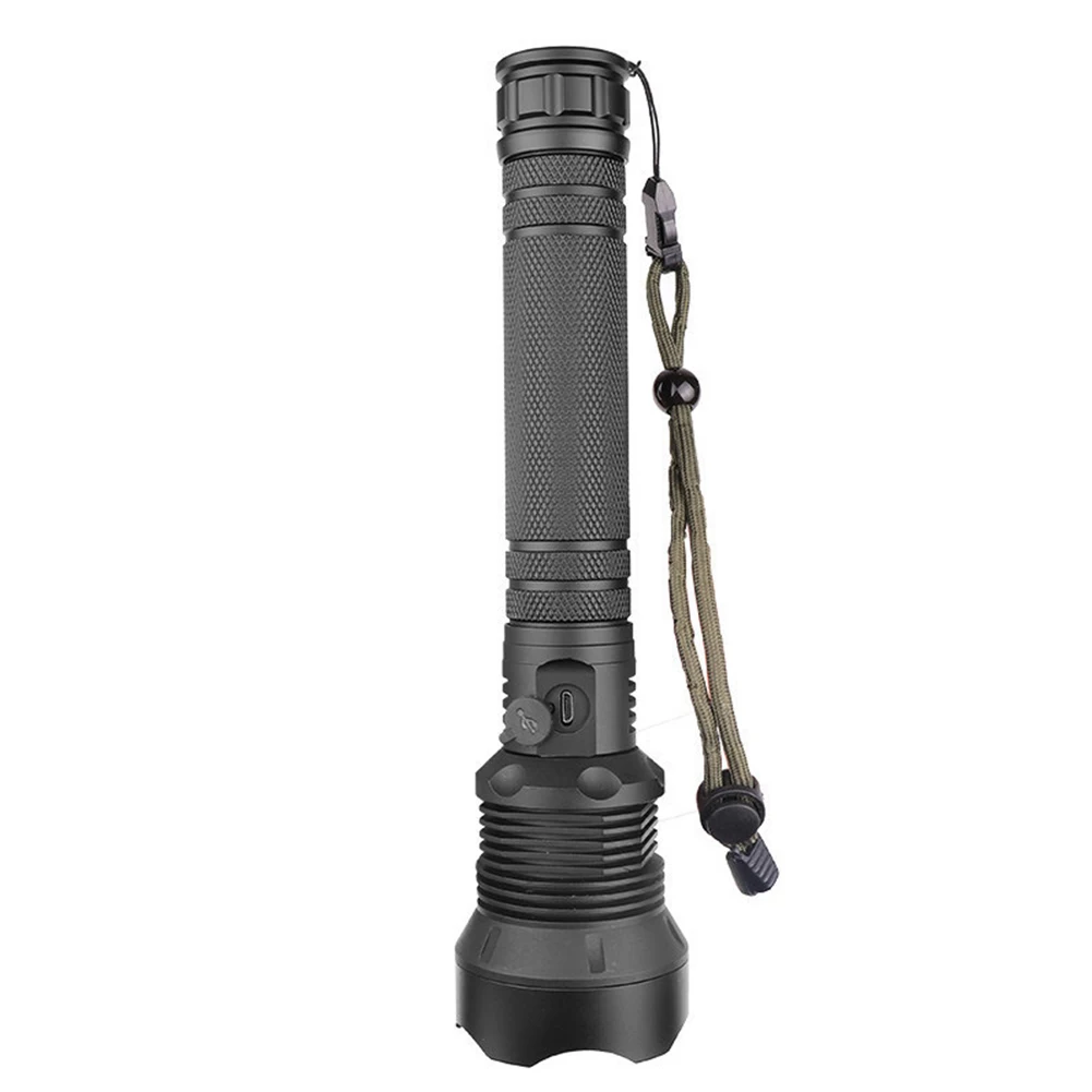 LED Flashlight Torch USB Rechargeable 3 Modes Zoomable Super Bright Waterproof Aluminum Black for Camping Hiking Outdoor
LED Flashlight Torch USB Rechargeable 3 Modes Zoomable Super Bright Waterproof Aluminum Black for Camping Hiking Outdoor