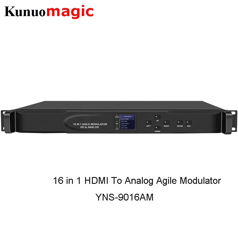 Factory Price 16 Channels HDMI to ANALOG CATV PAL NTSC RF TV MODULATOR For DTV Headend
Factory Price 16 Channels HDMI to ANALOG CATV PAL NTSC RF TV MODULATOR For DTV Headend
