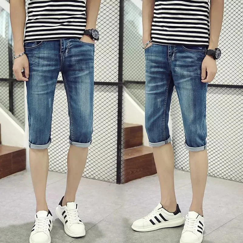 Summer thin 2021 Fashion street casual cowboy students Korean style slim denim shorts men's trousers breeches and 3/4 pants
Summer thin 2021 Fashion street casual cowboy students Korean style slim denim shorts men's trousers breeches and 3/4 pants