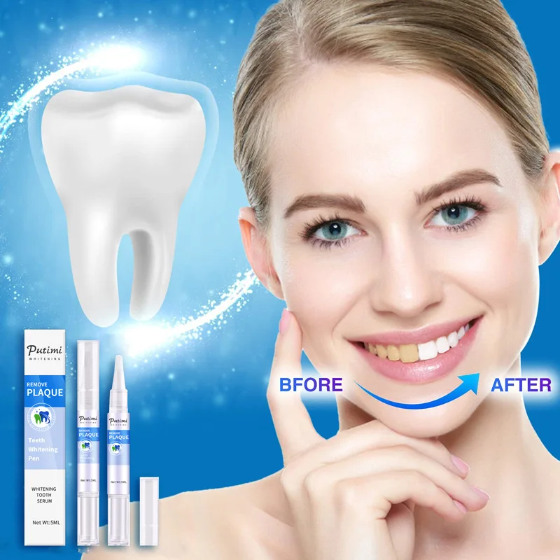 PUTIMI Teeth Whitening Pen White Teeth Cleaning Serum Oral Hygiene Essence Remove Plaque Stains Dental Bleaching Cleaning Teeth
PUTIMI Teeth Whitening Pen White Teeth Cleaning Serum Oral Hygiene Essence Remove Plaque Stains Dental Bleaching Cleaning Teeth